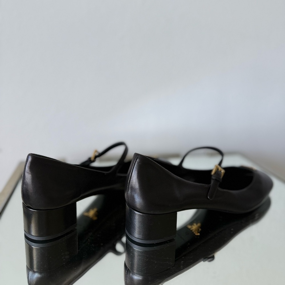 New PRADA Leather Mary Jane Ballerina Pumps - Nero $1,120 40 - Picture 11 of 14